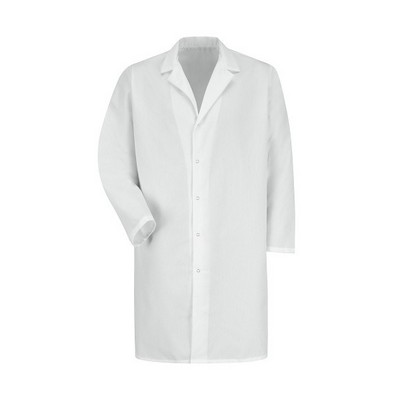 Red Kap Healthcare - Men's Pocketless Gripper-Front 41.5" Full-Length Lab Coat