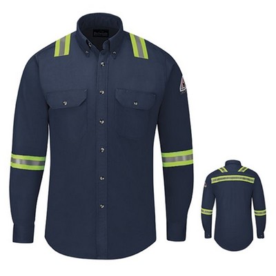 Bulwark™ 7 Oz. Enhanced Visibility Uniform Shirt - Navy Blue