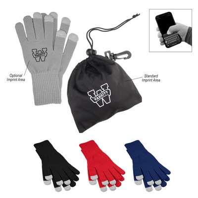 Touch Screen Gloves In Rpet Pouch