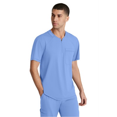 Skechers Slip-Ins - Men's One-Pocket Curved Neck Flex Scrub Top