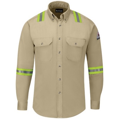 Bulwark™ 7 Oz. Enhanced Visibility Uniform Shirt - Khaki Tan