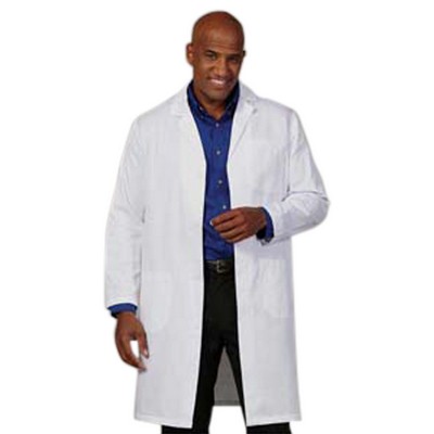 Fashion Seal - Men's Three-Pocket 41" Knee-Length Lab Coat