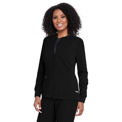Grey's Anatomy Spandex Stretch - Women's Three-Pocket Millie Warm-Up Jacket