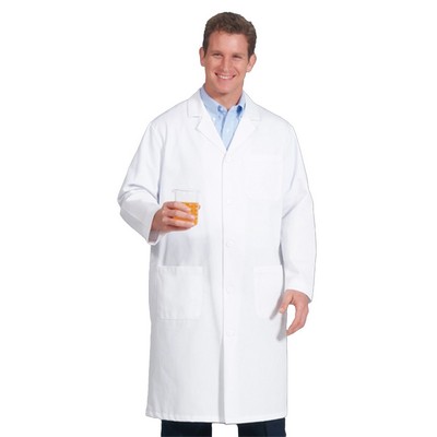 Fashion Seal Lab Coats - Men's Three-Pocket 45" Full-Length Extra Long Lab Coat