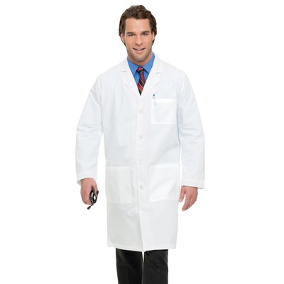 Landau - Essential Lab Coats - Men's Three-Pocket 41.5" Full-Length Lab Coat
