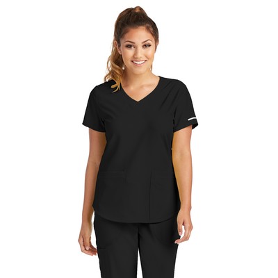 Skechers - Women's Three-Pocket Curved V-Neck Breeze Scrub Top
