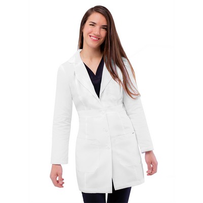 Adar - Universal - Women's Three-Pocket Adjustable Belt 33" Lab Coat