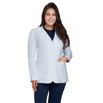 koi - Essentials - Womens Five-Pocket Water Repellent 29" Amelia Lab Coat