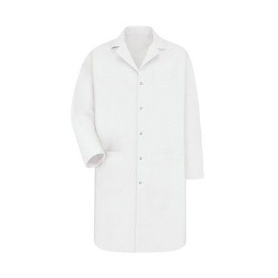 Red Kap Healthcare - Men's Three-Pocket Gripper-Front 41.5" Full-Length Lab Coat